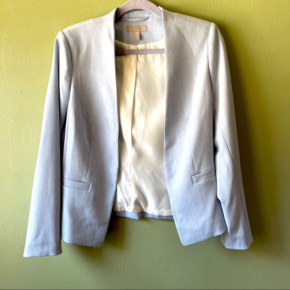 H&M work blazer jacket blue